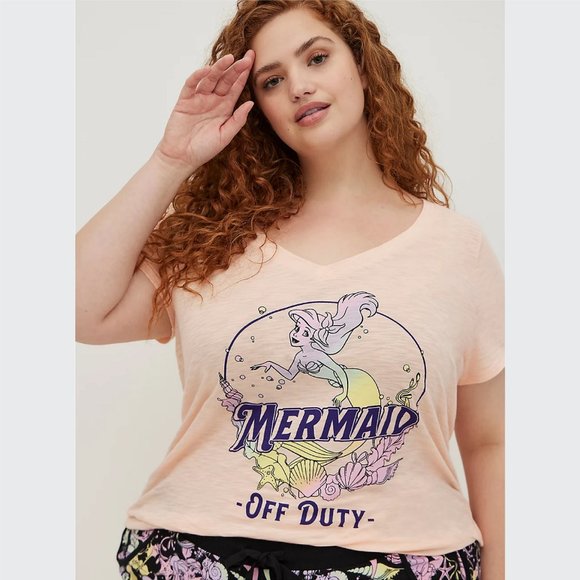 torrid Tops - Torrid Off Duty Sleep Top - Disney The Little Mermaid